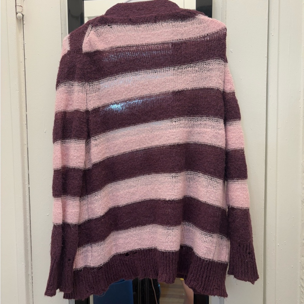 Urban Outfitters Pink and Purple Cardigan Sweater